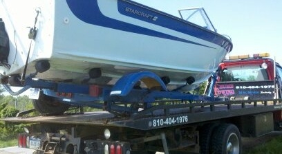 Boat and Specialty Towing Services in Michigans Thumb area. Sandusky, Sanilac, Lexington and Deckerville.